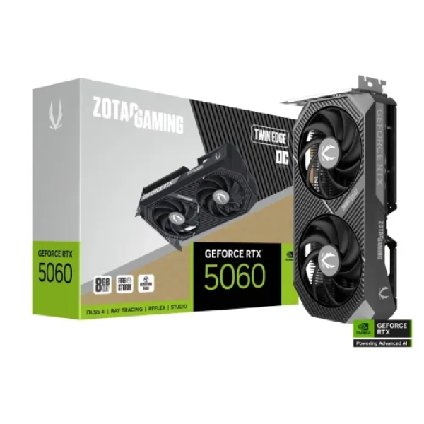 ZOTAC GAMING GeForce RTX 5060 Twin Edge OC 8GB GDDR7 Graphics Card